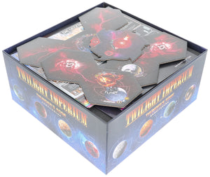 Wkładka organizacyjna Feldherr z tacą piankową do Twilight Imperium: Thunder's Edge - Pudełko do gier planszowych