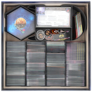 Wkładka organizacyjna Feldherr z tacą piankową do Twilight Imperium: Thunder's Edge - Pudełko do gier planszowych