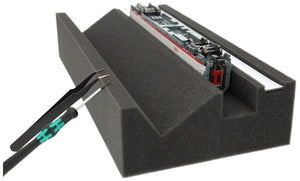 Banc de locomotive Premium à l'échelle H0 / 00 avec bande magnétique et arbre de maintenance supplémentaire - Idéal pour les modèles H0 & 00