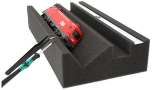 Banc de locomotive Premium à l'échelle H0 / 00 avec bande magnétique et arbre de maintenance supplémentaire - Idéal pour les modèles H0 & 00