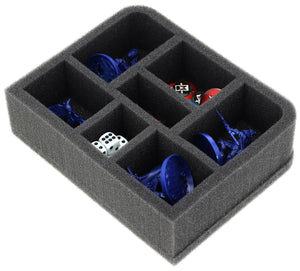 QS050A001 Vassoio di schiuma Quarter-Size Feldherr per Warcry - 7 scomparti