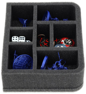 QS050A001 Vassoio di schiuma Quarter-Size Feldherr per Warcry - 7 scomparti