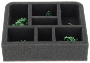 QS050A002 Bandeja de espuma Quarter-Size Feldherr para Warhammer Underworlds - 7 compartimentos