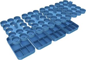 Supports de peinture Feldherr + plateaux à jetons pour 4l Boîtes vraiment utiles - 56 pots de peinture Citadel (12 ml) + matériel de jeu
