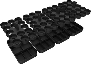 Supports de peinture Feldherr + plateaux à jetons pour 4l Boîtes vraiment utiles - 56 pots de peinture Citadel (12 ml) + matériel de jeu