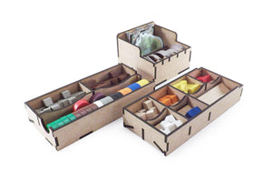 Brettspiel Organizer Insert für Robinson Crusoe und Erweiterung Die Fahrt der Beagle