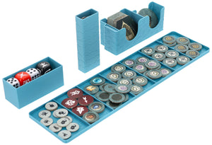 Feldherr Schaumstoff-Set + Organizer Insert für Warhammer Quest: Dunkelwasser - Grundspielbox