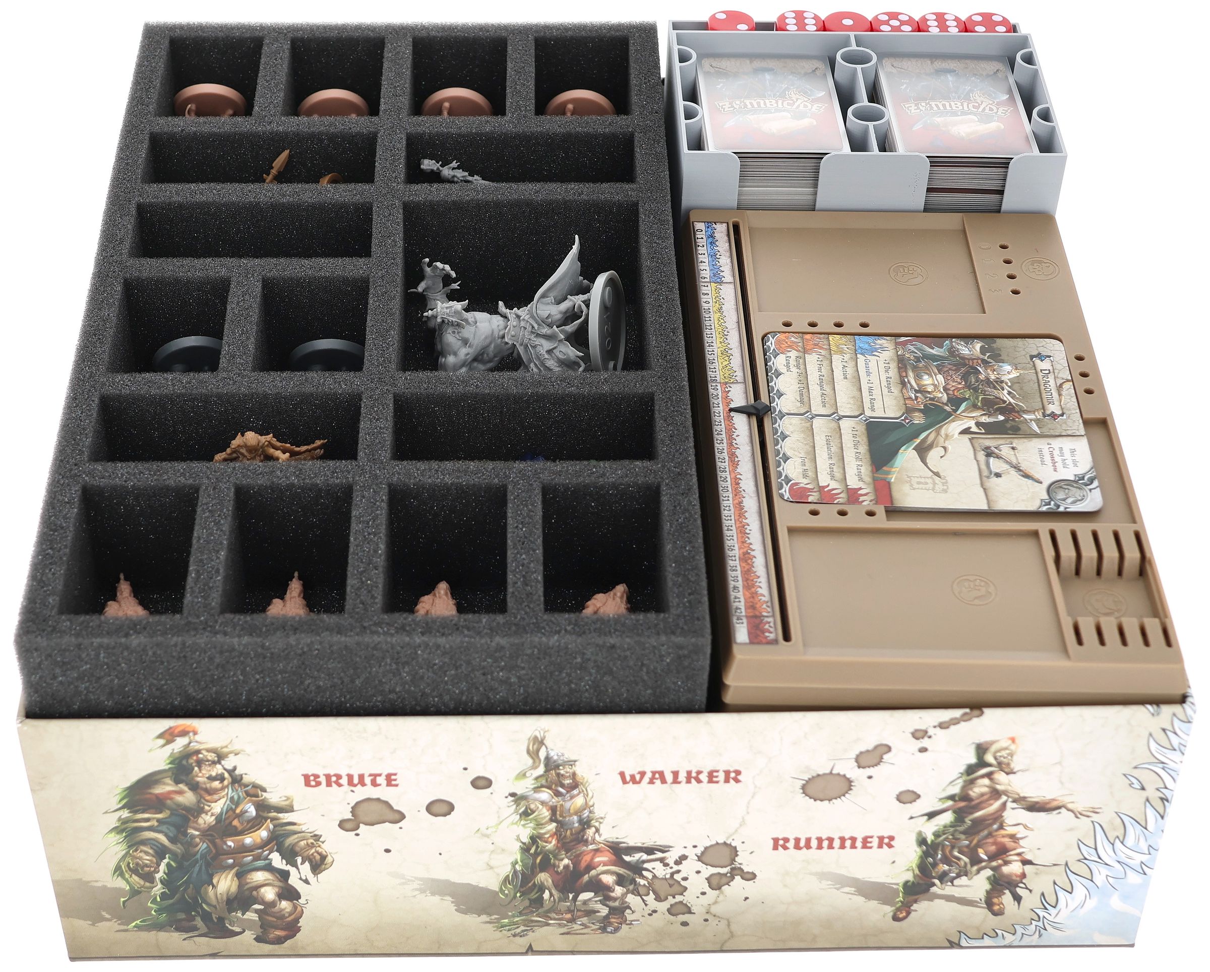 zombicide aufbewahrung Feldherr foam set with Organizer for Zombicide: White Death