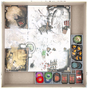 Feldherr Schaumstoff-Set mit Organizer für Zombicide: White Death - Grundspielbox