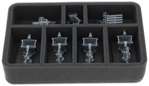 HS055A015 Feldherr Schaumstoffeinlage für Zwergen-Bergstädte - 7 Fächer