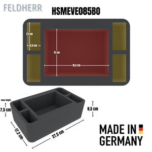 Boîte de rangement Feldherr avec jeu de mousse pour Warhammer : Le Vieux Monde - Les Guerriers du Chaos (FSLB310P114)