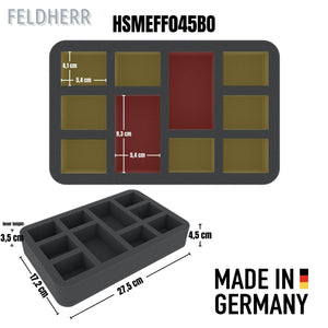 Boîte de rangement Feldherr avec jeu de mousse pour Warhammer : Le Vieux Monde - Les Guerriers du Chaos (FSLB310P114)