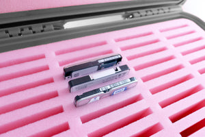 Schutzkoffer / Transportkoffer wasserdicht für 2,5'' SSD / HDD Festplatten - 48 Fächer