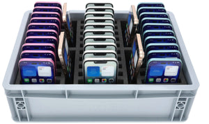 Contenitore per smartphone per le scuole - Organizzazione e sicurezza per un massimo di 34 dispositivi di grandi dimensioni