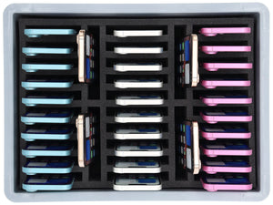Contenitore per smartphone per le scuole - Organizzazione e sicurezza per un massimo di 34 dispositivi di grandi dimensioni