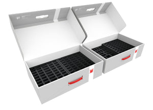 Transporter con 2 contenitori per più di 540 figure Zombicide e accessori