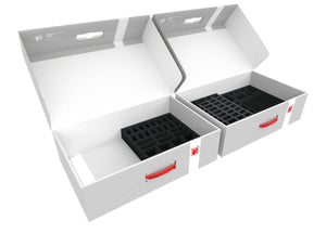 Transporter con 2 scatole di archiviazione XL per Zombicide Black Plague Kickstarter Knight Pledge