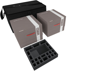 Transporter con 2 scatole LBBBG per il pegno completo di Zombicide Black Plague Kickstarter Knight Pledge.