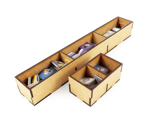 Brettspiel Organizer Insert für Great Western Trail und Erweiterung Rails to the North