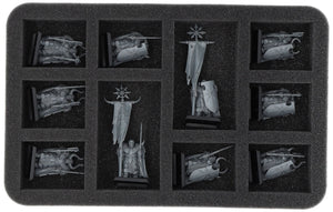 Boîte de rangement Feldherr avec jeu de mousse pour Warhammer : Le Vieux Monde - Les Guerriers du Chaos (FSLB310P114)