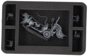 Boîte de rangement Feldherr avec jeu de mousse pour Warhammer : Le Vieux Monde - Les Guerriers du Chaos (FSLB310P114)