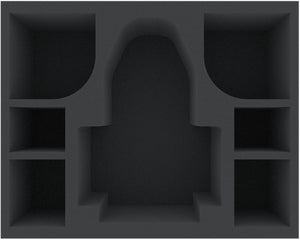 FSMFQJ100BO 100 mm Full-Size foam tray with 7 compartments