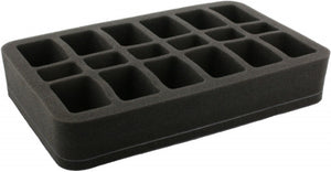 HS050BF01BO 50 mm foam tray - 18 compartments