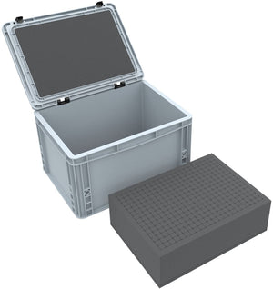 Feldherr Eurobox 40 x 30 cm Set für Tabletop-Miniaturen - 56 Fächer + Rasterschaumstoffeinlage