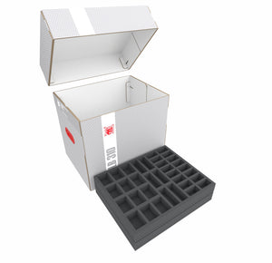 Pacchetto Feldherr: Scatola di immagazzinamento con set di schiuma per Warhammer: Il Vecchio Mondo - Miniature dell'Impero dell'Uomo (FSLB310P118)