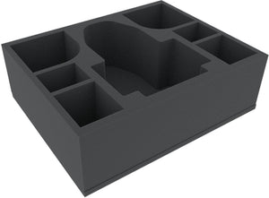 FSMFQJ100BO 100 mm Full-Size foam tray with 7 compartments