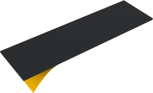 KPBA005S-PE 365 mm x 100 mm x 5 mm thin PE rigid foam sheet / polyethylene foam pad - one side self-adhesive