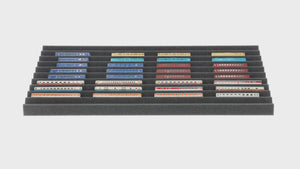 Feldherr Zugliege - Z scale - for IKEA ALEX drawer unit on casters 67 x 66 cm - 10 compartments - KQMFQLA02