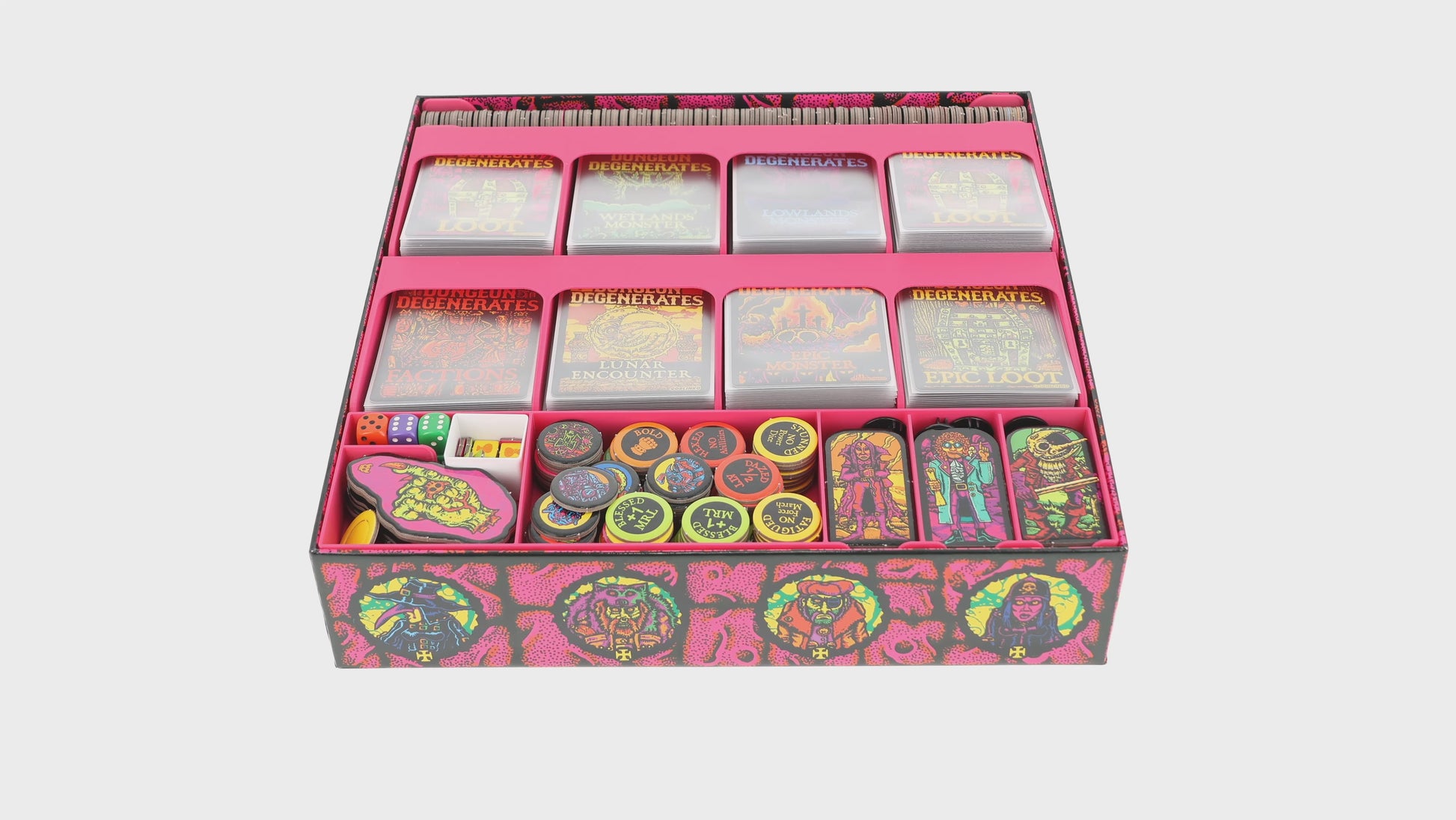 Feldherr Organizer Insert for Dungeon Degenerates: Hand of Doom (Sixth Printing) - Core Game Box