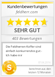 99% der Feldherr Kunden empfehlen Feldherr weiter!